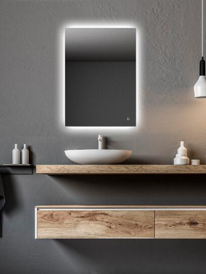 Zrcadlo LED podsvícení dotykový senzor AMBIENTE interiér